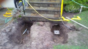 Sinking Concrete Stairs 1